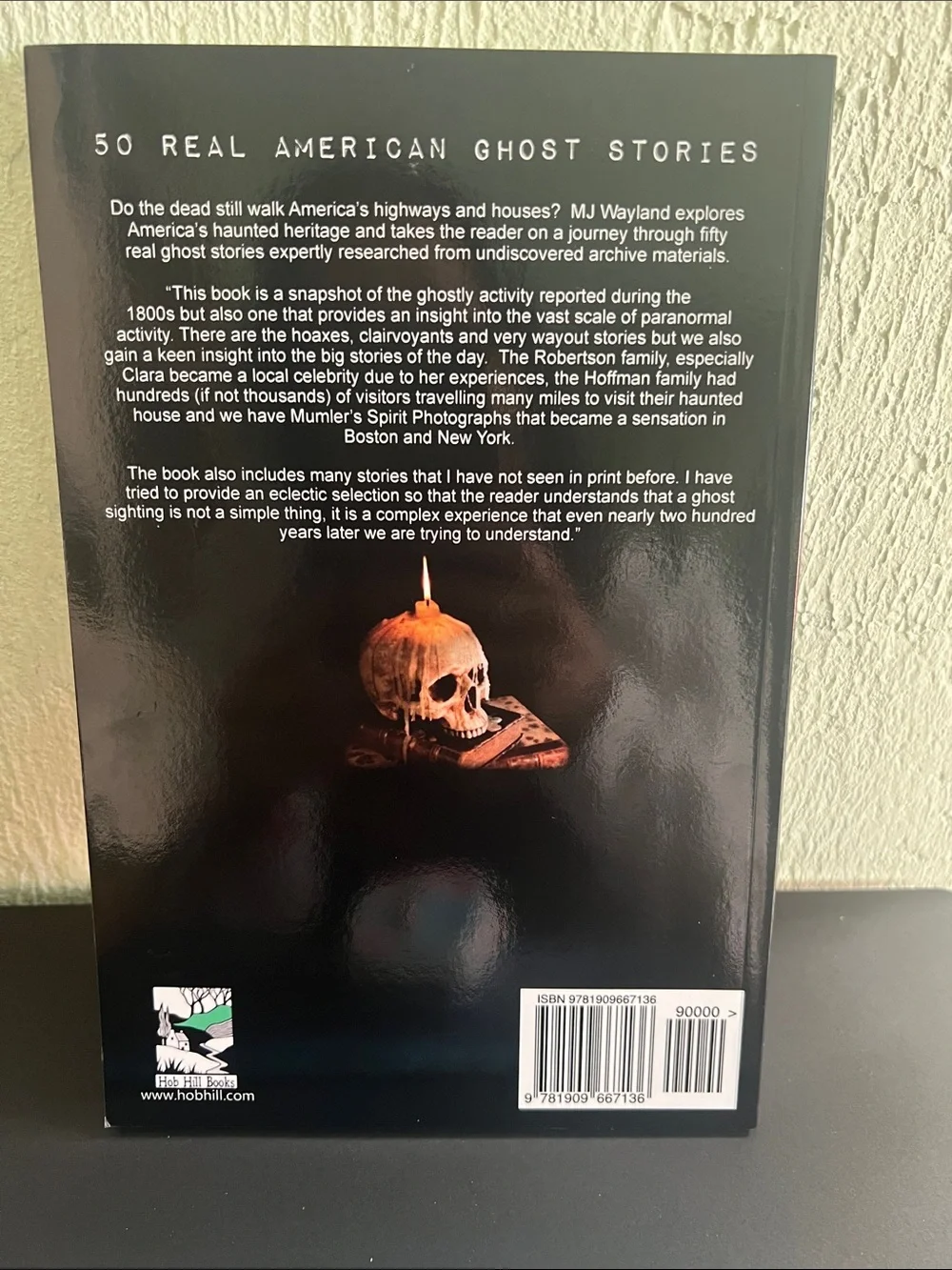 #2776**50 Real American Ghost Stories by MJ Wayland — Black & Gray Cover
